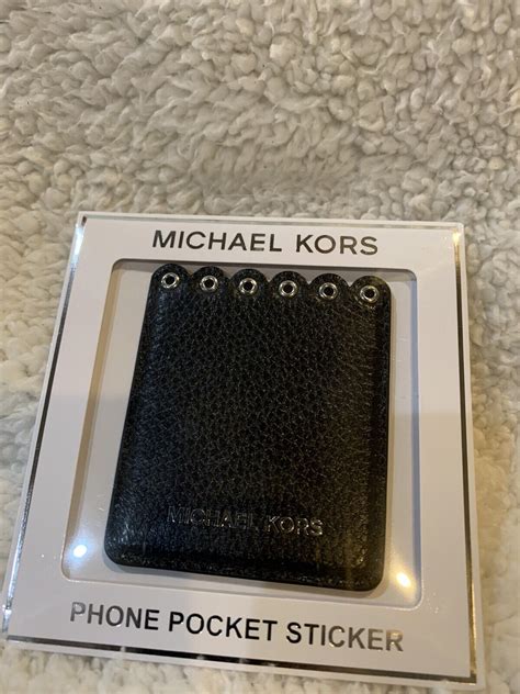 Michael Kors Phone Pocket Sticker with Adhesive Backing 